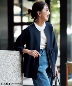 UNFILO VERY 24AW 2WAY ペプラムカーディガン