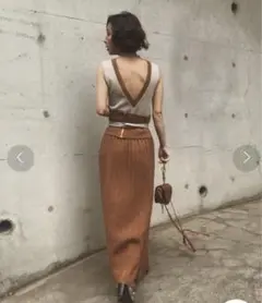 MEDI BAND TIE PLEATS KNIT