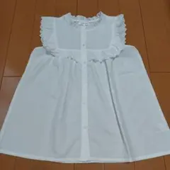 美品！GLOBAL WORK KIDS☆フリルネックレースブラウス 160