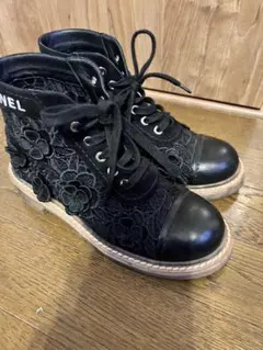 シャネル❤️レースアップスニーカー