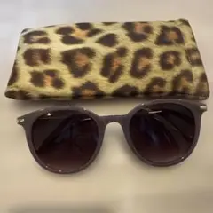 Ray BEAMS×mo eyedia ラウンド型サングラス ケース付き
