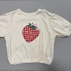 フタフタ　いちご刺繍トップス　95