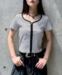 PAGEBOY　リブホックコンパクトＴシャツ