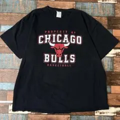 メンズ　古着　NBA シカゴブルズ　半袖tシャツ　黒　ブラック　サイズXL
