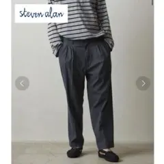 steven alan T/C/L OX 2PLEATED PANTS-BOLD