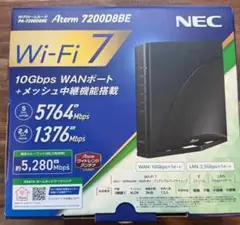 【ほぼ新品】NEC Aterm 7200D8BE Wi-Fiルーター