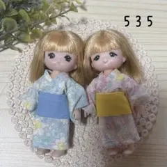 535 ミキちゃんマキちゃん　浴衣　ゆかた　お祭りコーデ