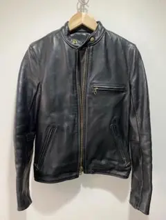 バンソン VANSON 革ジャン ブラック ジャケットアメカジ バイカー 34