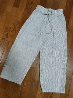 ストライプワイドパンツ