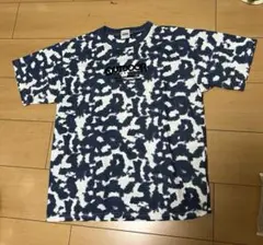 アウトドア　tシャツ 160 青　迷彩