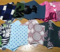 ハンドメイド　マスク　素材　大人用10枚分