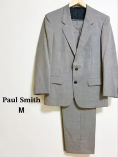 美品 Paul Smith M 千鳥格子柄 スーツ ポールスミス ウール 背抜き