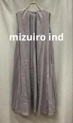 U299♪ ミズイロインド　ノースリーブワンピース