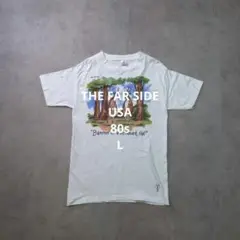 80s USA製 THE FAR SIDE Tシャツ L イラスト コミック