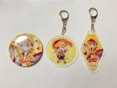 鏡音レン 百均コラボ 缶バッジ キーホルダー まとめ売り