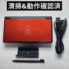 id3【清掃&動作確認済】NintendoDSLite クリムゾンブラック本体