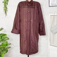 美品★ローザスクラブ【M】ロングコート ダウン 絹100% a16