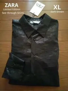 【新品!!】ZARA Limited Edition シースルーシャツ XL