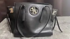 guess ハンドバッグ 大容量 黒 レザー バッグ