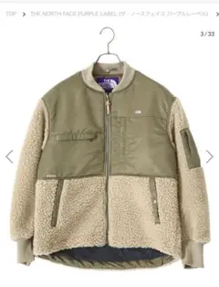 THE NORTH FACE PURPLE LAVEL ボアフリースジャケット