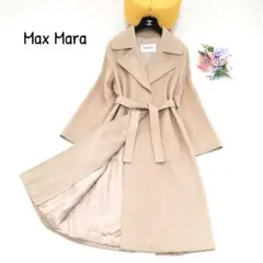 美品✨マックスマーラ ベルテッドコート マニュエラ 最高級白タグ キャメル 36