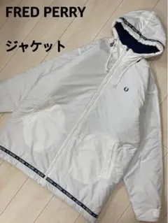希少 FRED PERRY 刺繍ロゴ 背面 ビッグロゴ ロゴテープ