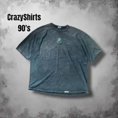 90s USA製 CrazyShirts ヴィンテージ ブランクTシャツ 刺繍