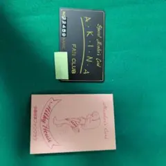 中森明菜　milky house会員証 ファンクラブ　ブロマイドカレンダー 中森明菜 milky house会員証 ファンクラブ ブロマイドカレンダー