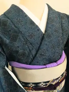 『十日町紬』正絹　美品