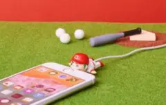 【新品】スマホにカープ戦士が噛みつき！かわいいケーブルバイト　長野