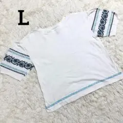 【ユニクロ】美品❣️アナスイコラボ/半袖Tシャツ/カットソー/トップス/Lサイズ