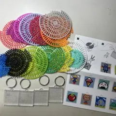 フライングタイガー　DIYキーリング　ドット絵　メイキングトイ