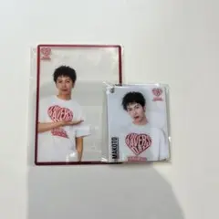 長谷川慎 クリアカード キーホルダー