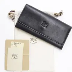 新品 イルビゾンテ 長財布 ブラック 三つ折り 財布 二つ折り コインケース