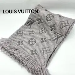 LOUIS VUITTON/マフラー/グレー/モノグラム/ウール/シルク