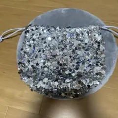 シルバー スパンコール ショルダーバッグ