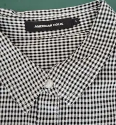 AMERICAN HOLIC チェック柄 長袖シャツ L