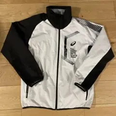 asics ウォームアップウェア M ホワイト/ブラック　2031C673
