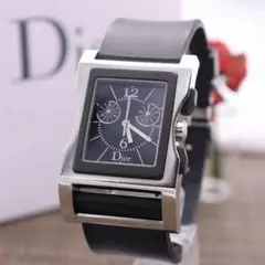 正規品【新品電池】ChristianDior/クロノグラフ 動作良好 ディオール