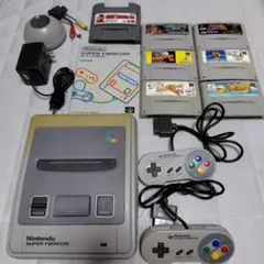 【ジャンク】スーパーファミコン　本体　ソフト　セット　②