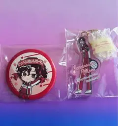毛利寿三郎　フレフレ缶バッジ　ゆるスタ　アクリルキーホルダー　2点セット