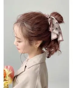 新品 未開封 Jumelle ジュメロ モノグラムスカーフ ヘアアクセ