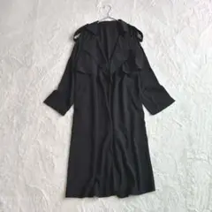 【新品】Hey Seasons トレンチ スプリングコート ロング長袖 ブラック