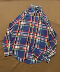 最終値 Ralph Lauren ボタンダウン 長袖 シャツ M チェック