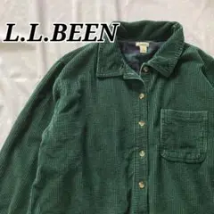 L.L.BEEN エルエルビーン コーデュロイシャツ グリーン