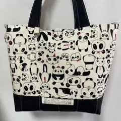 セミオーダートートバッグ　ハンドメイド（パンダ）