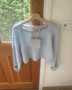 liter bailey alpaca crop knit