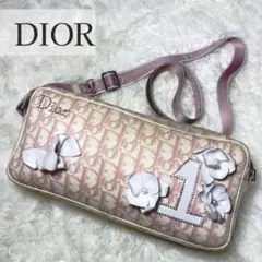 【大人気】 DIOR トロッター ガーリーライン ピンク ショルダー フラワー