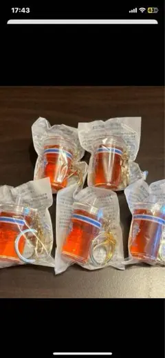 ローソン限定 キリン 午後の紅茶 アイスティーキーホルダー 5個セット 新品