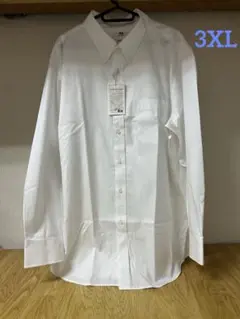 1159 ユニクロ ファインクロス スーパーノンアイロン 長袖 シャツ 3XL